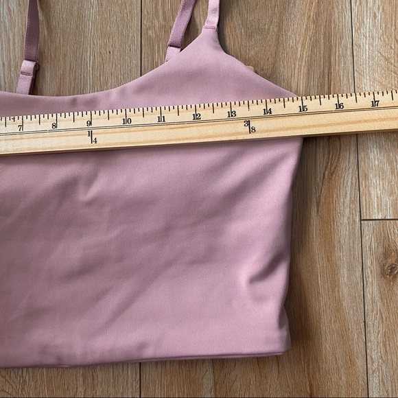 H&M Sport | Cropped Workout Tank Top | Mauve | Womens Size Small - Picture 6 of 7